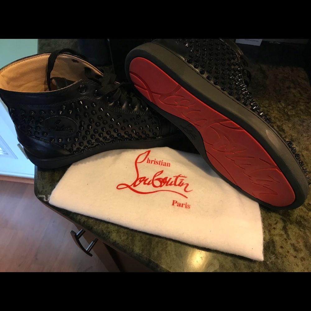 Christian Louboutin Black spikes